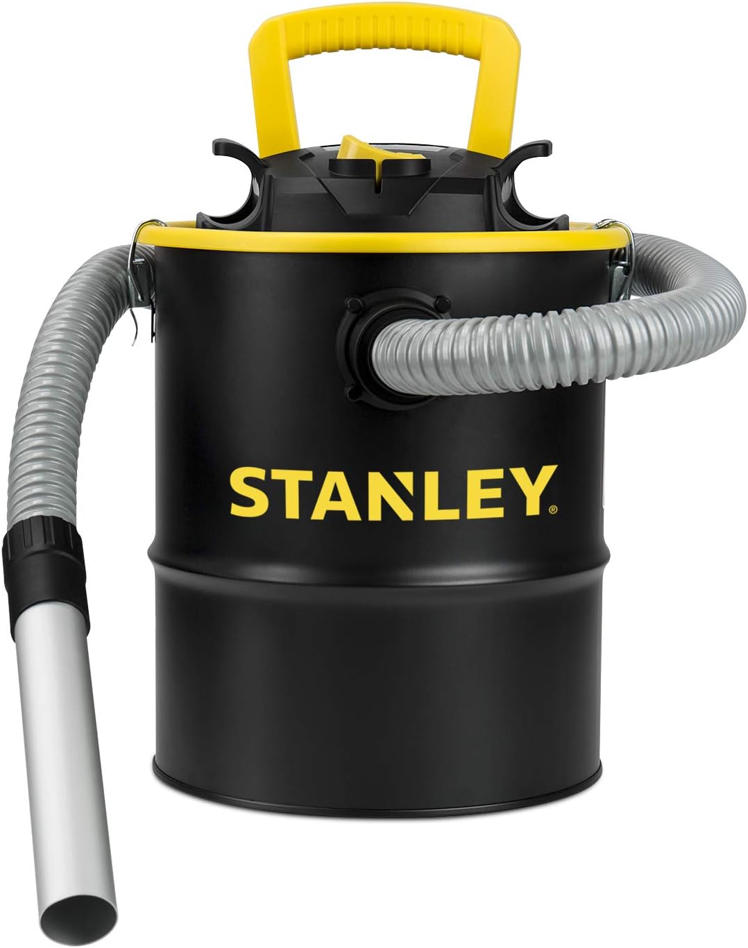 ASPIRADORA DE CENIZAS STANLEY, CANISTER PORTÁTIL DE 4 GALONES, POTENTE MOTOR DE 4 PICOS HP, IDEAL PARA ESTUFAS DE PELLETS, - 1