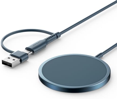 JSAUX CARGADOR PARA IPHONE 17 MAGSAFE CARGA INALÁMBRICA, COMPATIBLE CON IPHONE 17 AIR PRO MAX/16/15/14/13/12 SERIES, - 6
