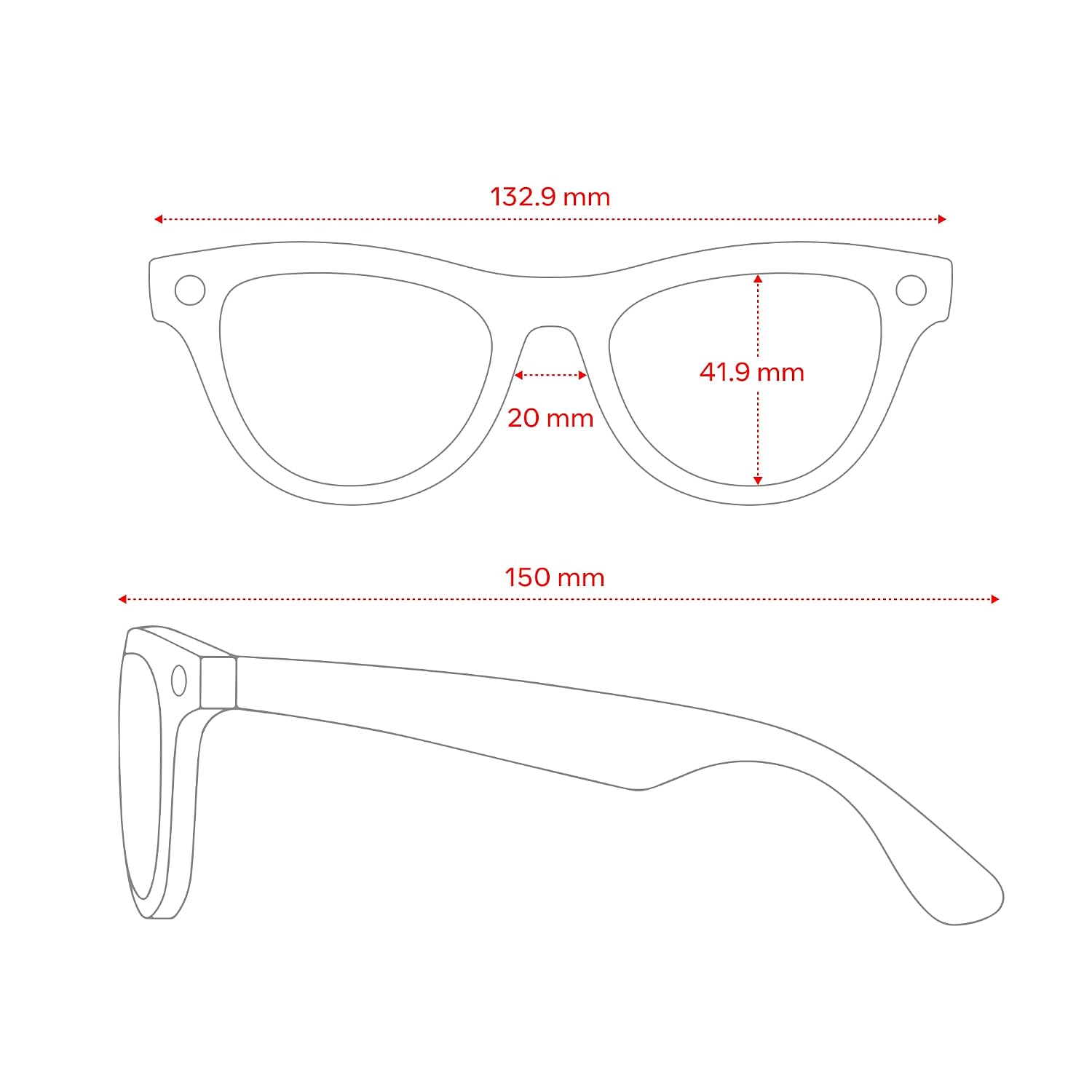 RAY-BAN META GEN 1 SKYLER, SHINY BLACK SMART AI GLASSES FOR MEN, WOMEN 12 MP CAMERA, OPEN-EAR SPEAKERS FOR AUDIO, VIDEO - 6
