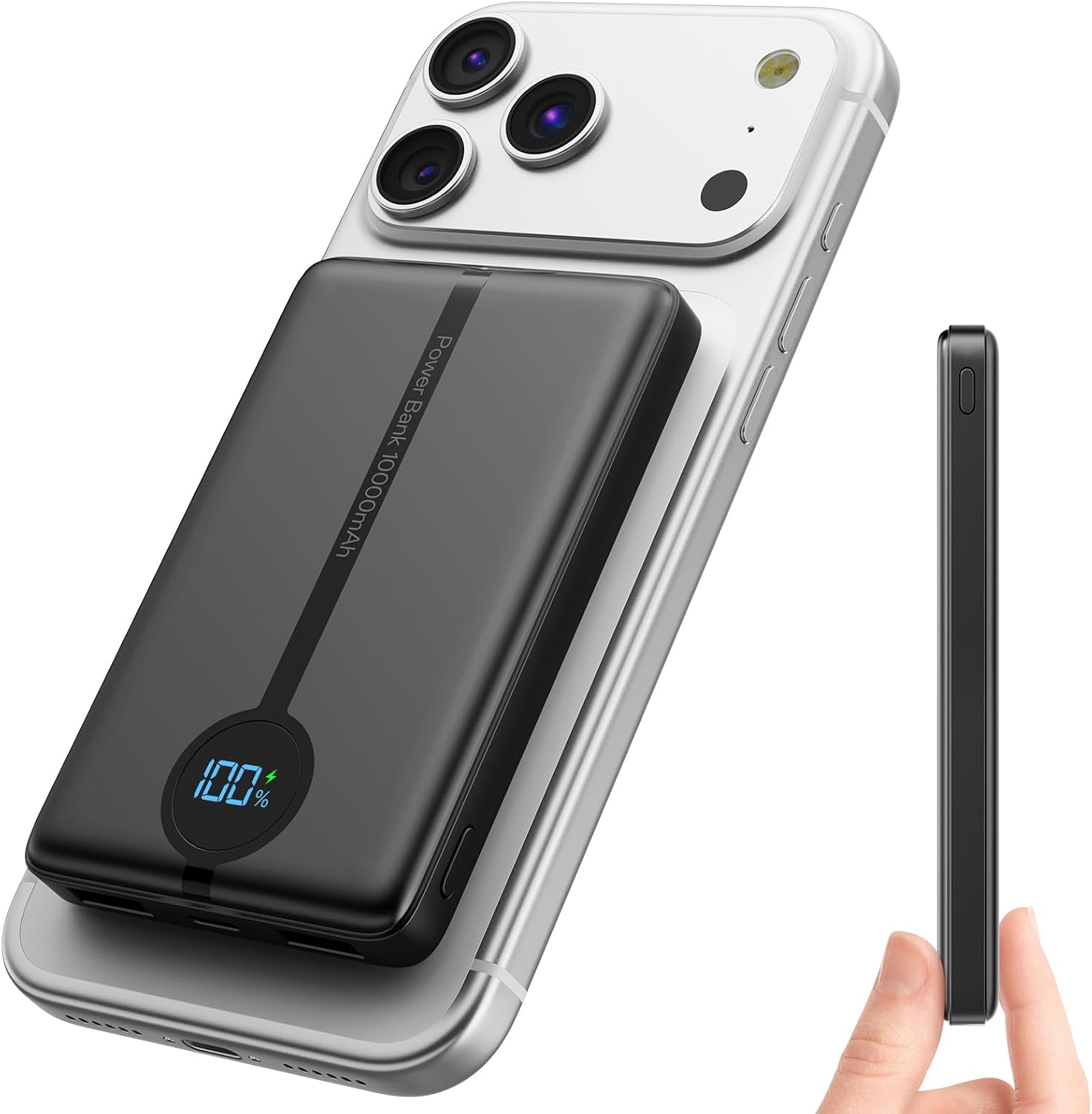 FOR MAGSAFE POWER BANK 10000MAH, 40% SMALLER MAGNETIC POWER BANK - 1