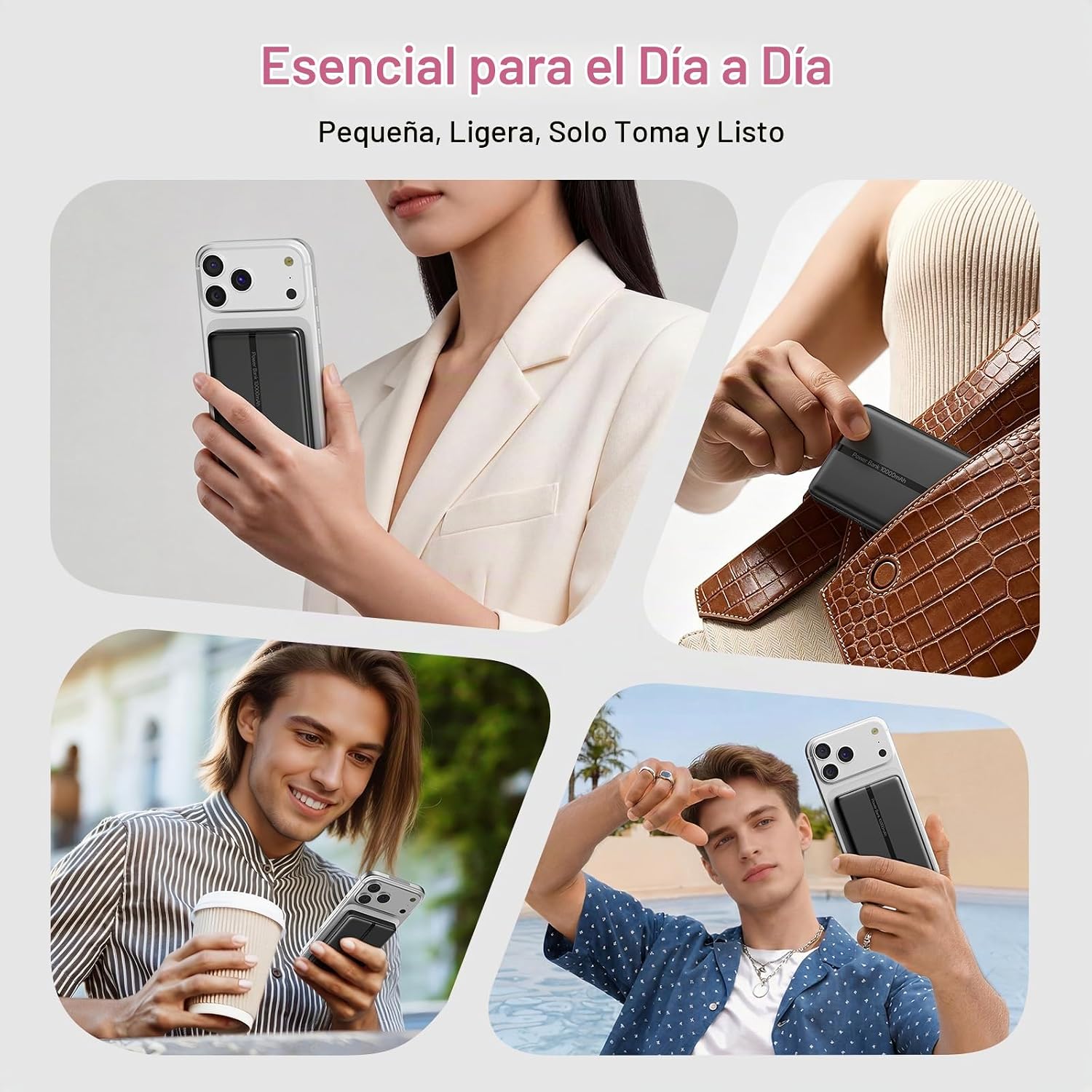 FOR MAGSAFE POWER BANK 10000MAH, 40% SMALLER MAGNETIC POWER BANK - 6