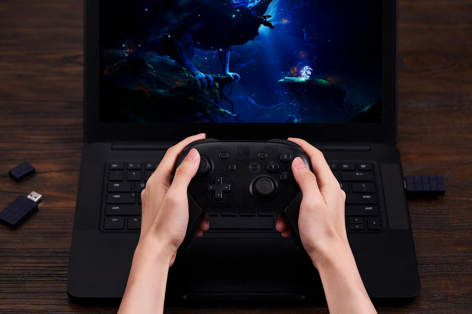 8BITDO USB WIRELESS ADAPTER 2 BLACK EDITION - 6