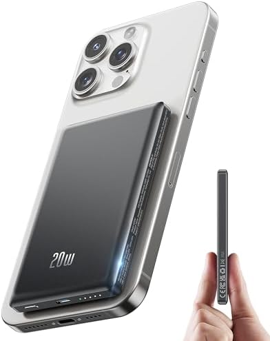 PARA MAGSAFE POWER BANK IPHONE, CARGADOR PORTÁTIL MAGNÉTICO ULTRA DELGADO - 5
