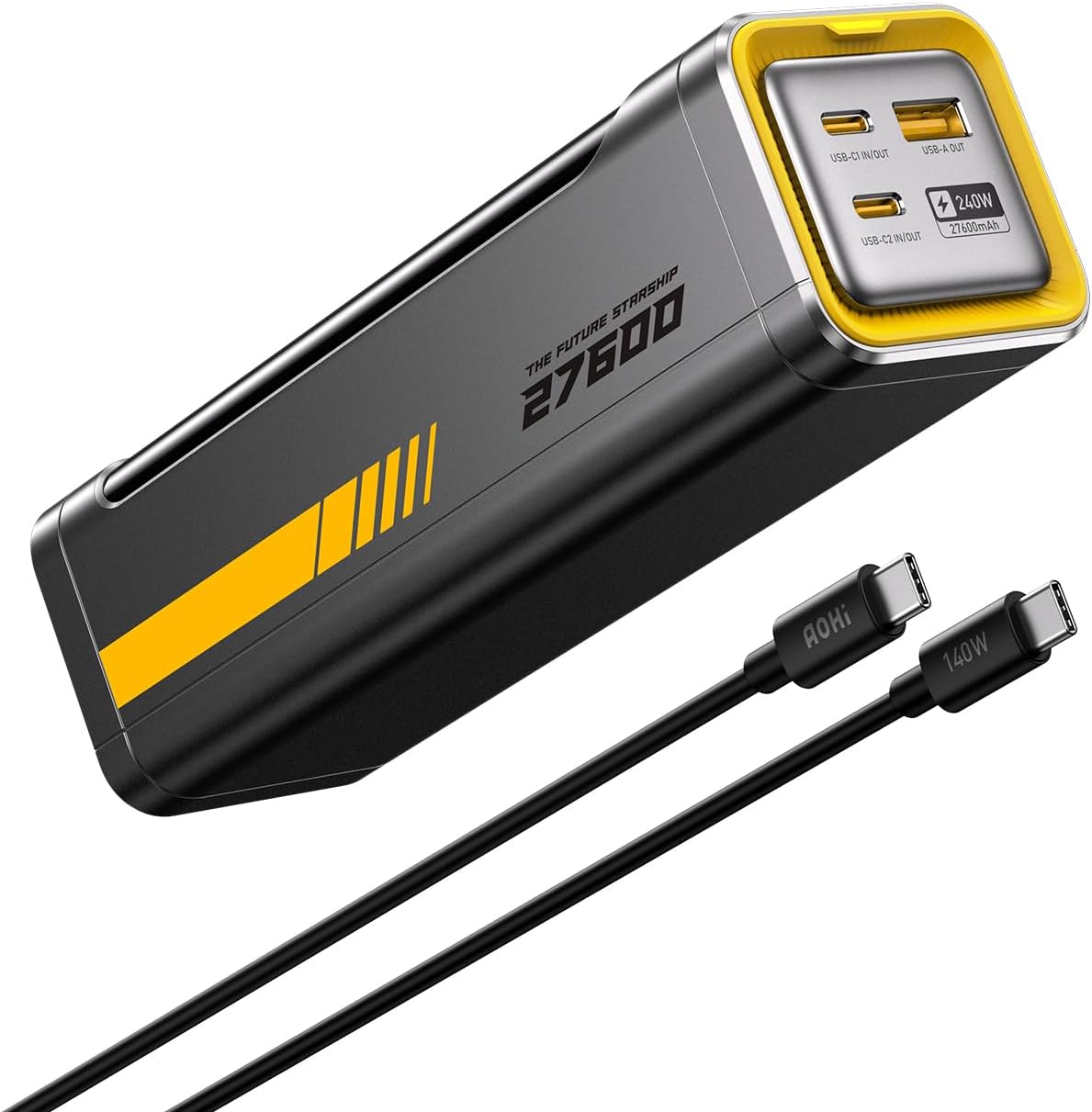 AOHI BANCO DE ENERGÍA PARA LAPTOP 240W 27600MAH CARGADOR PORTÁTIL RÁPIDO 99.3WH , APTO PARA AEROLÍNEAS, PAQUETE DE BATERÍA - 1