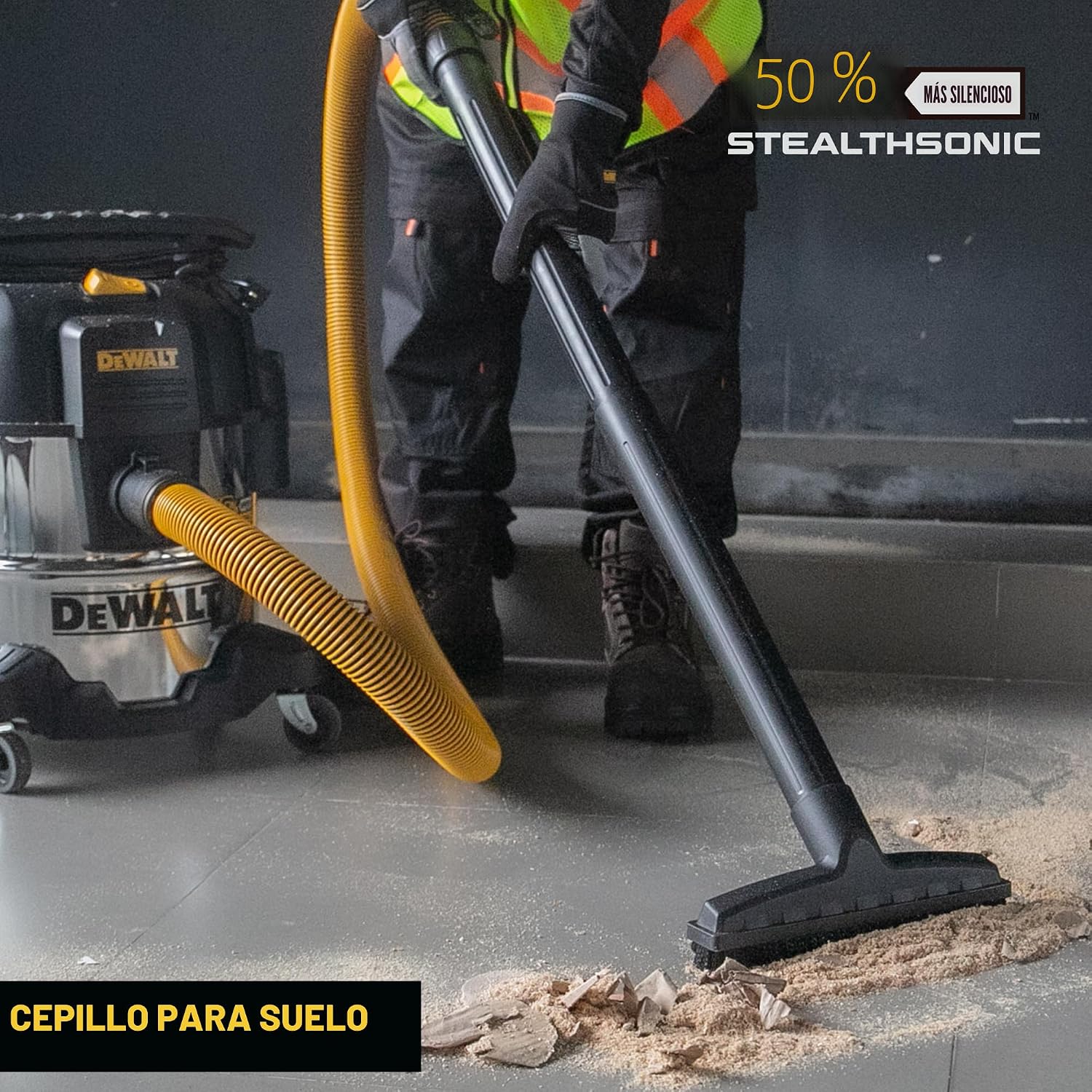 DEWALT ASPIRADORA DE TIENDA STEALTHSONIC DE 5 GALONES Y 4 HP DXV05S-QTB - 2