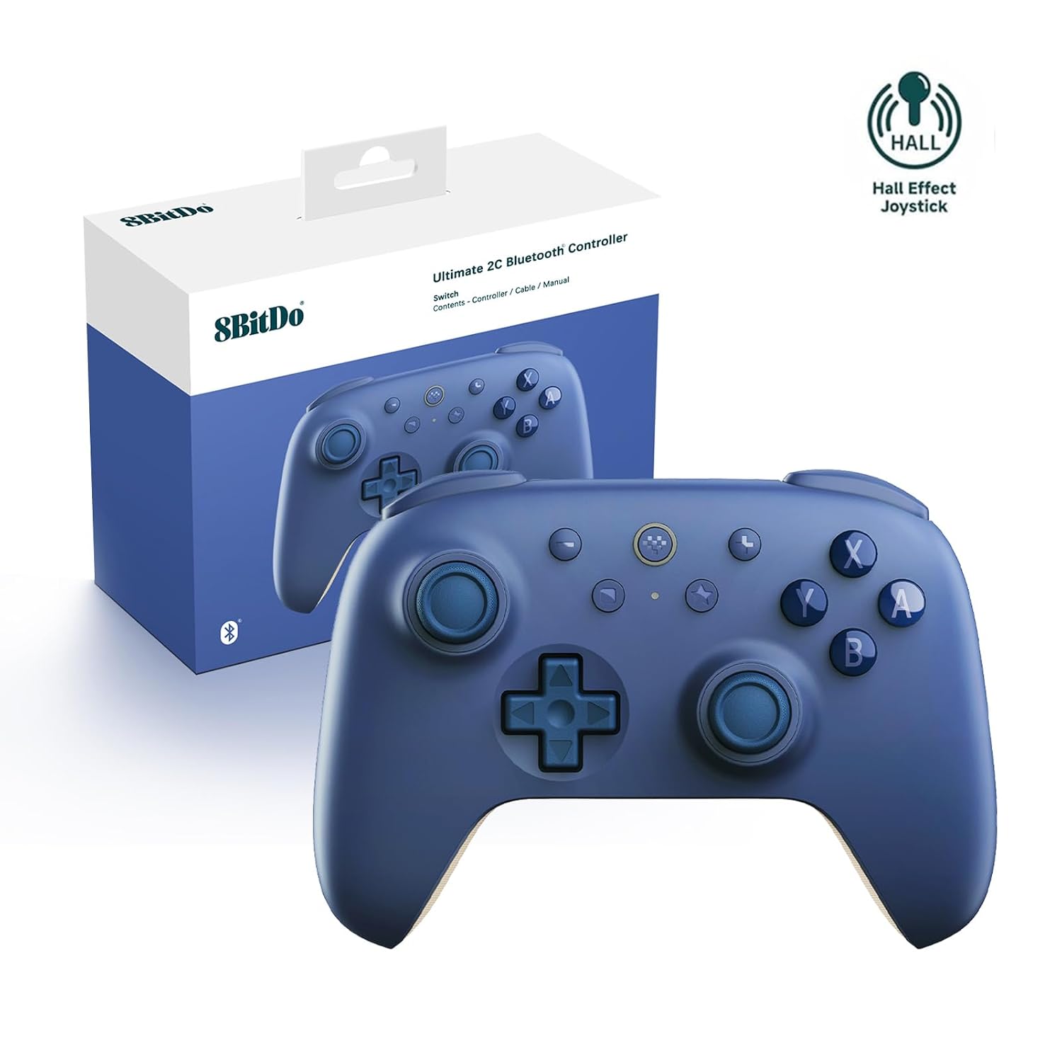 8BITDO ULTIMATE 2C BLUETOOTH CONTROLLER FOR SWITCH 2, SWITCH, SWITCH CONTROLLER WITH 6-AXIS MOTION CONTROL, RUMBLE - 1