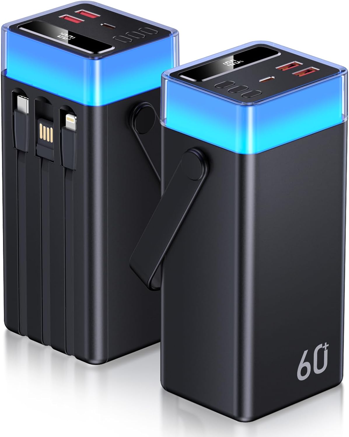 CARGADOR PORTÁTIL POWER BANK 60000MAH, 22.5W PAQUETE DE BATERÍAS DE CARGA RÁPIDA - 1