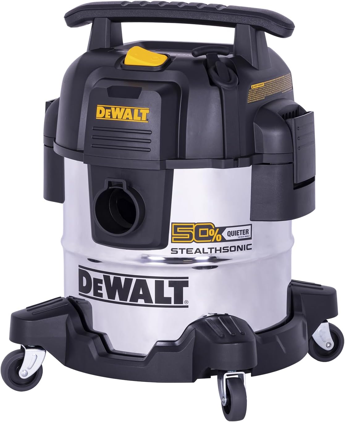 DEWALT ASPIRADORA DE TALLER STEALTHSONIC DE 5 GALONES HÚMEDA Y SECA, SUCCIÓN POTENTE Y PORTÁTIL CON ACCESORIOS, ASPIRADORA - 1