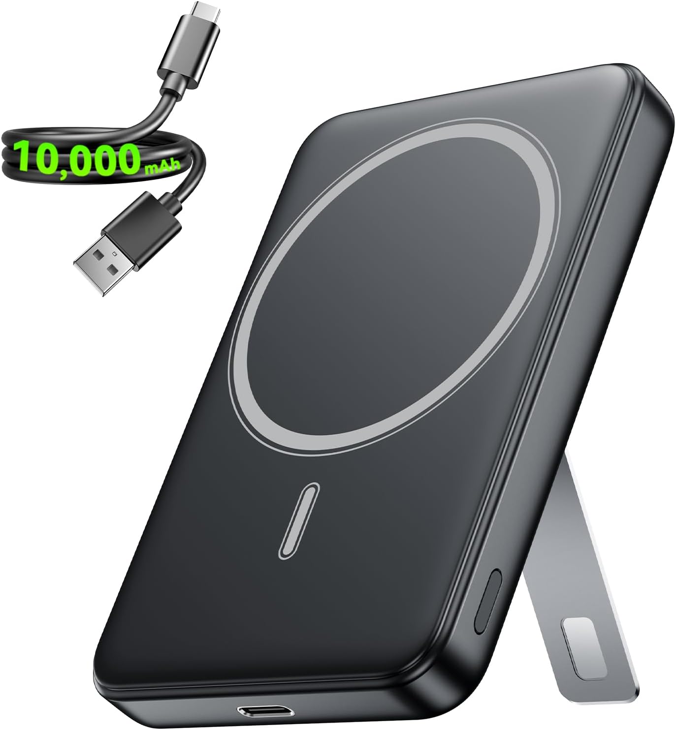 PARA CARGADOR PORTÁTIL MAGSAFE, BANCO DE ENERGÍA USB-C INALÁMBRICO DE 10000 - 1