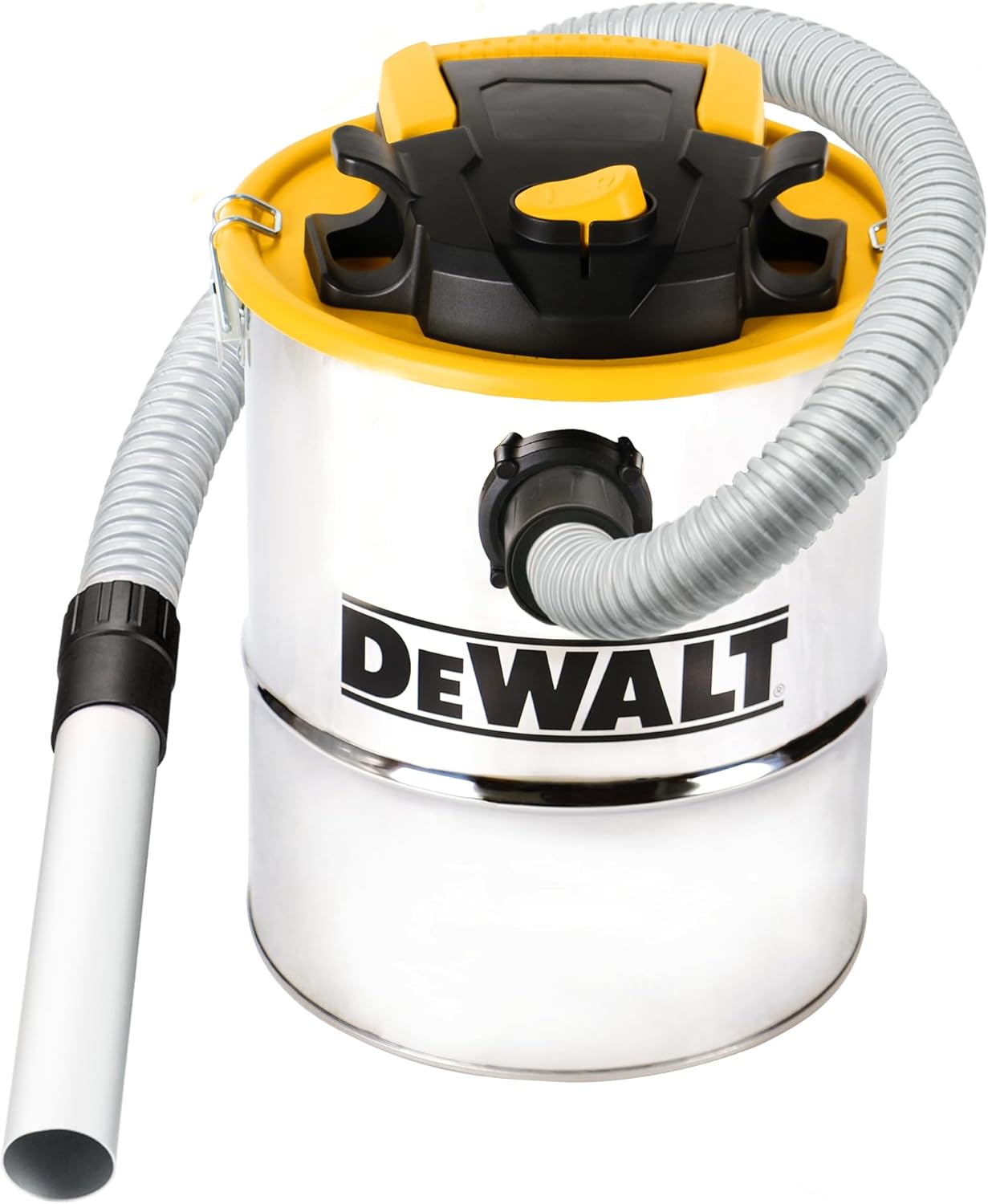 DEWALT ASH VACUUM DXV04A, RECIPIENTE DE METAL DE 4 GALONES, POTENTE MOTOR DE 4 HP, FUERTE SUCCIÓN Y FILTRACIÓN EFICIENTE, - 1
