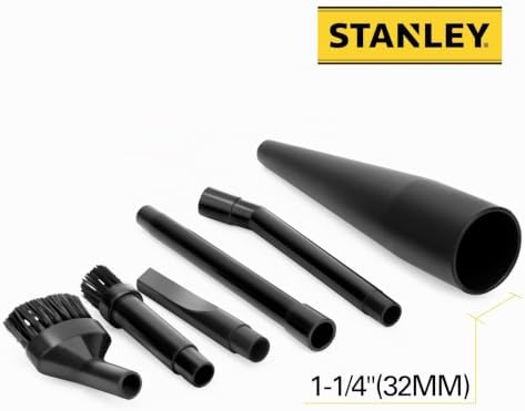 STANLEY 13-1584 KIT DE LIMPIEZA MICRO ACCESORIOS DE VACÍO PARA ASPIRADORA HÚMEDA/SECA MANGUERA DE 1-1/4 PULGADAS, PAQUETE - 4