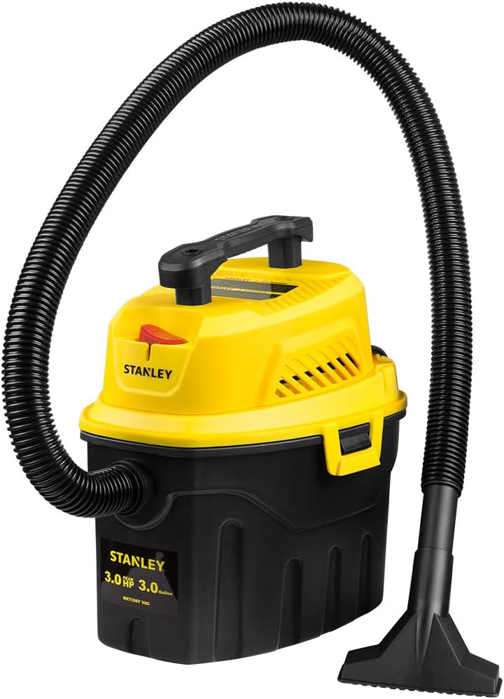 STANLEY ASPIRADORA HÚMEDA/SECA DE 3 GALONES, 3 PICOS HP POLY 2 EN 1 CON POTENTE SUCCIÓN, ASPIRADORA PORTÁTIL PARA TIENDA - 1