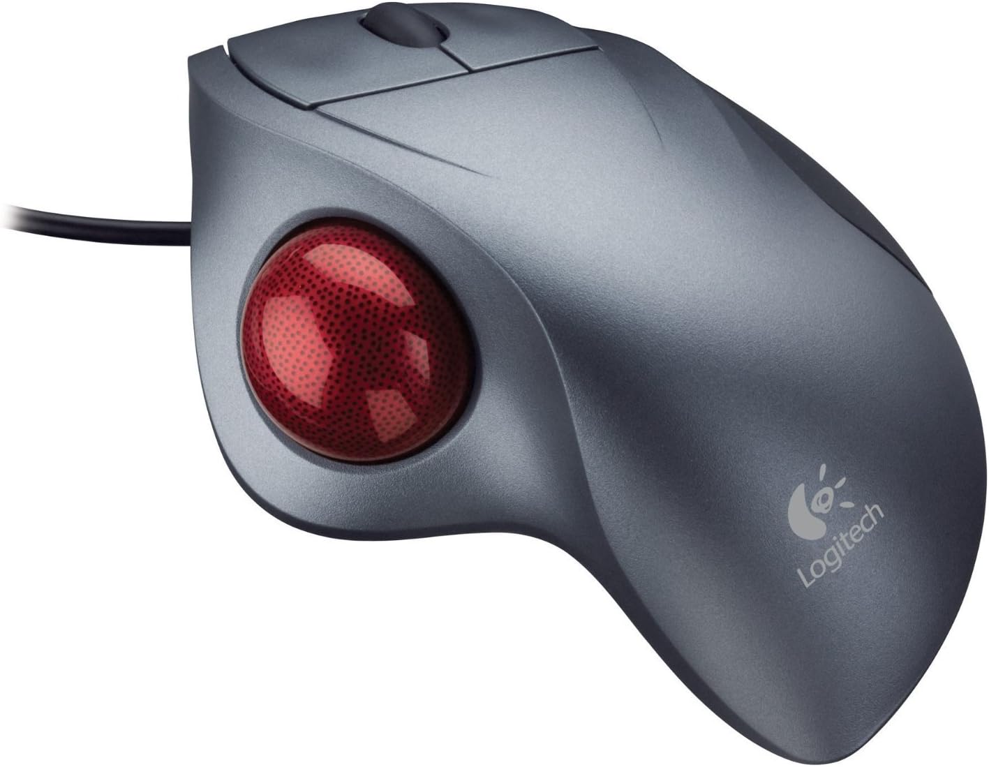 LOGITECH TRACKMAN RUEDA ÓPTICA PLATA - 1