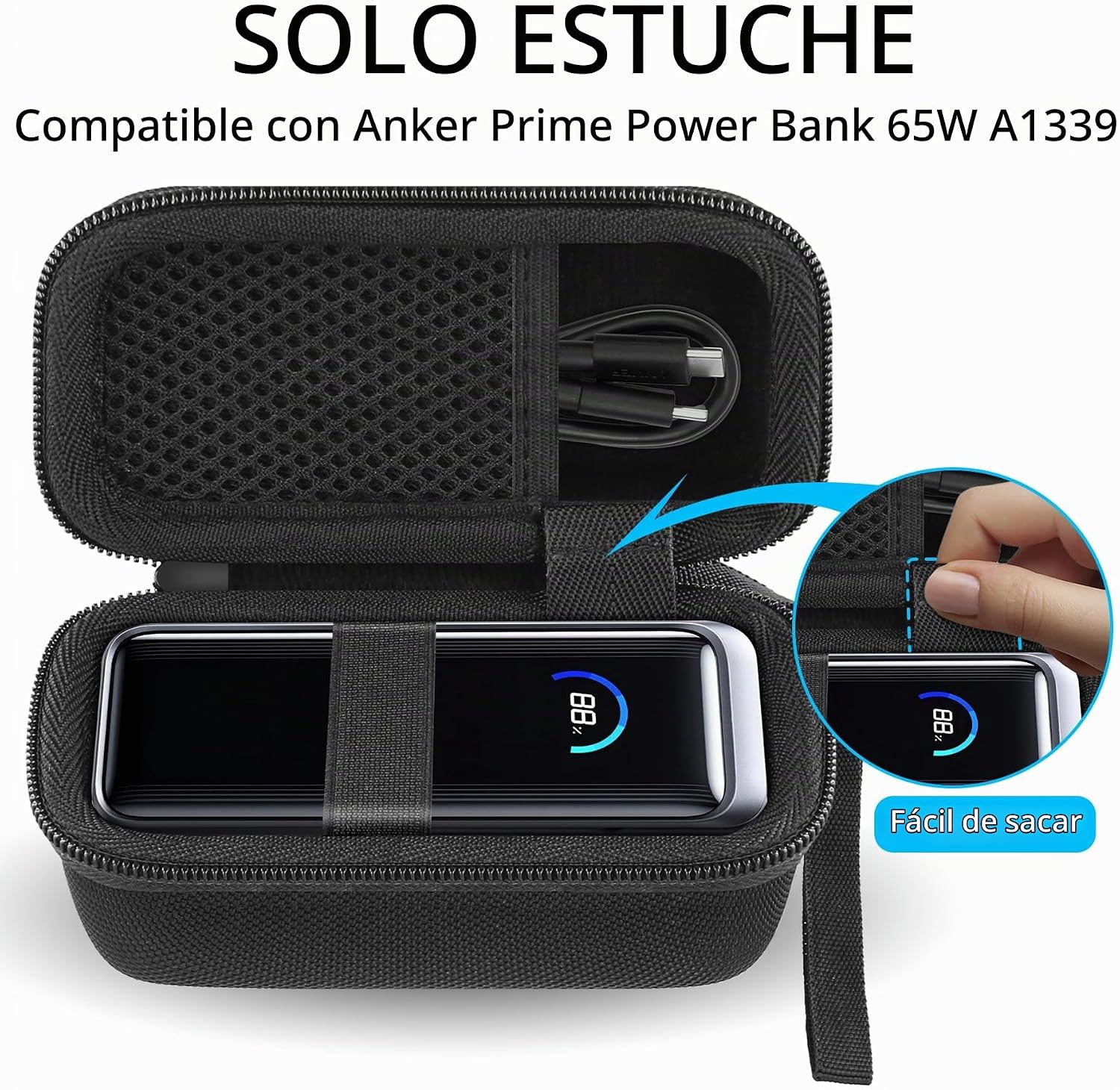 CO2CREA ESTUCHE RÍGIDO PARA BATERÍA ANKER PRIME 9600MAH 65W POWER BANK - 2