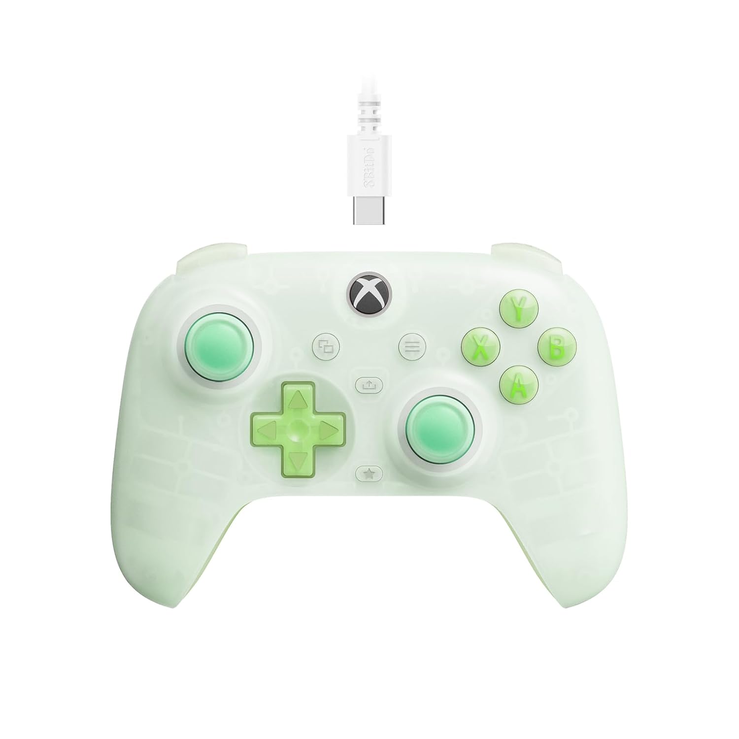 8BITDO ULTIMATE MINI WIRED CONTROLLER FOR XBOX WITH RGB LIGHTING FIRE RING, HALL EFFECT JOYSTICKS AND TRIGGERS, FOR XBOX - 1