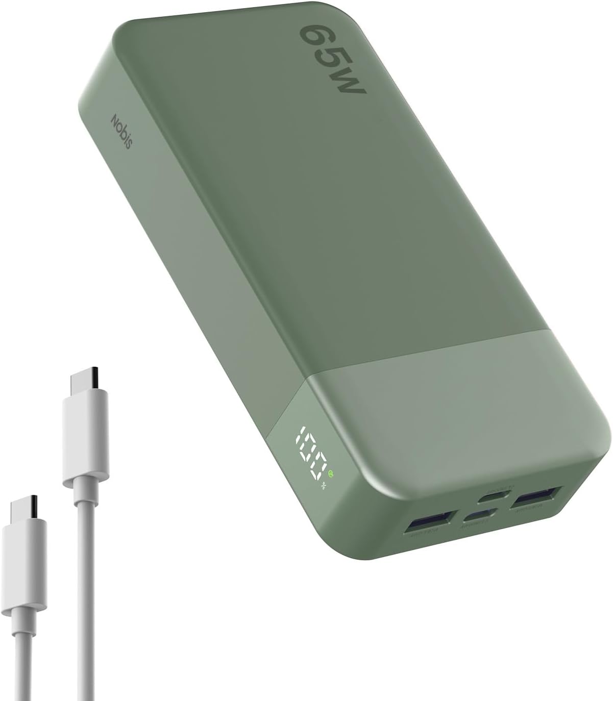 NOBIS CARGADOR PORTÁTIL 20000MAH 65W POWER BANK CARGA RÁPIDA - 1