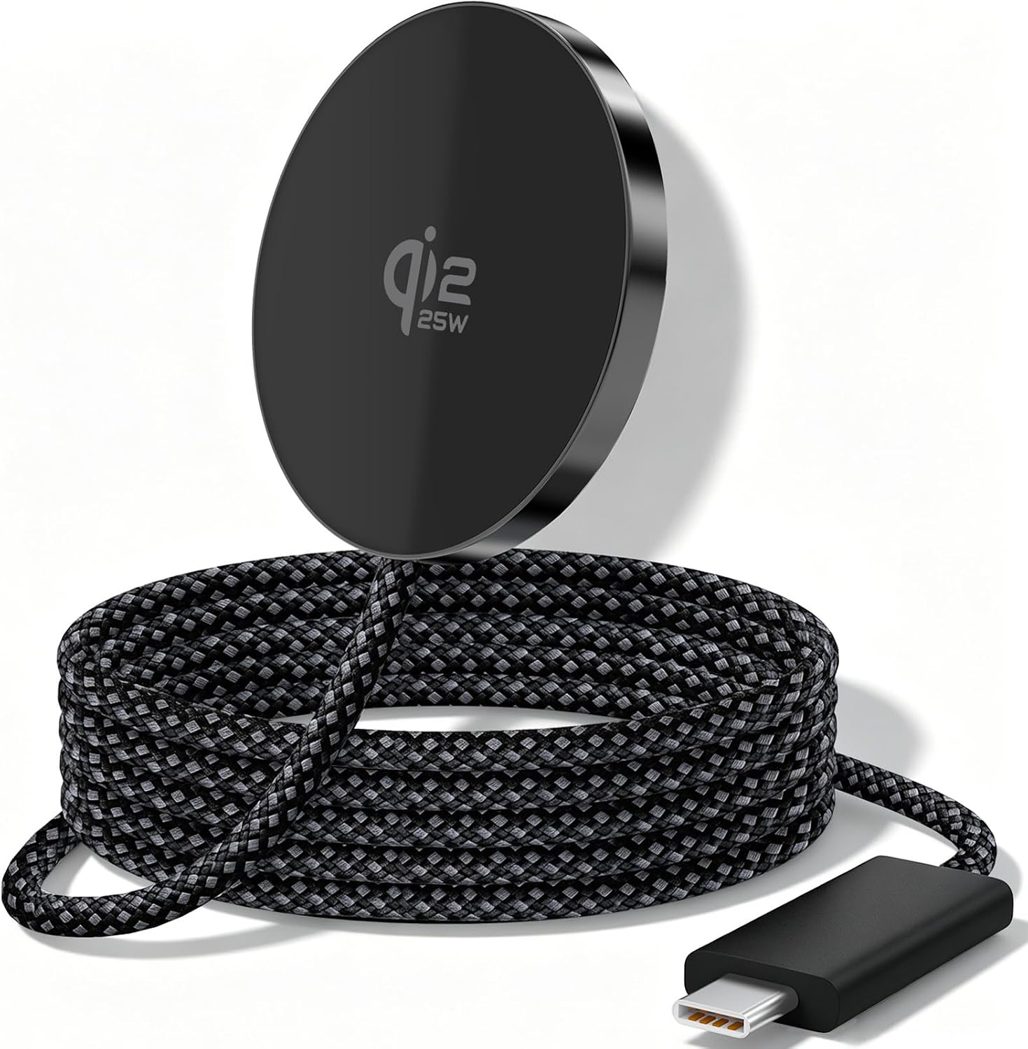 CARGADOR INALÁMBRICO MAGNÉTICO DE 25 W QI2.2 ALMOHADILLA DE CARGA RÁPIDA PARA IPHONE 17 16 15 14 13 12 PRO MAX/GALAXY S26 - 1