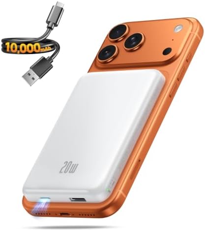 PORTABLE CHARGER FOR MAGSAFE POWER BANK, 10000MAH MAGNETIC PHONE CHARGER - 6