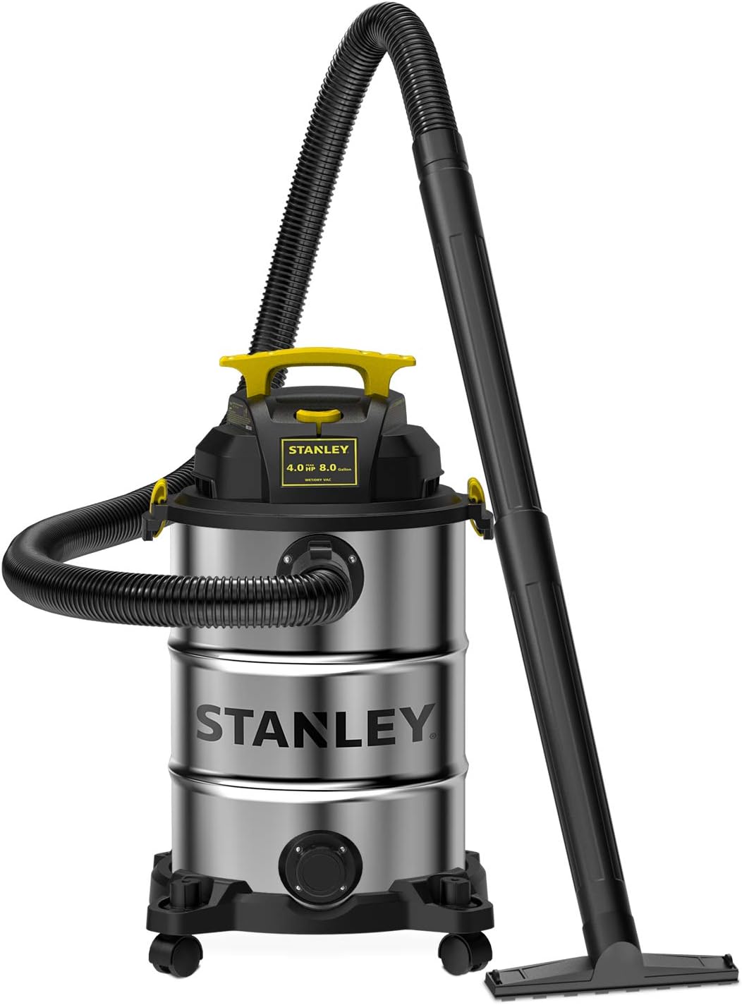 STANLEY ASPIRADORA HÚMEDA Y SECA DE 8 GALONES Y 4 HP PEAK SHOP CON ACCESORIO, SL18117 - 1