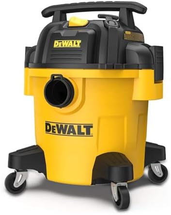 DEWALT DXV05P - ASPIRADORA PARA HÚMEDO Y SECO DE 5 GALONES, 4 HP MÁXIMO, ASPIRADORAS DE TALLER CON ACCESORIOS, SUCCIÓN - 5