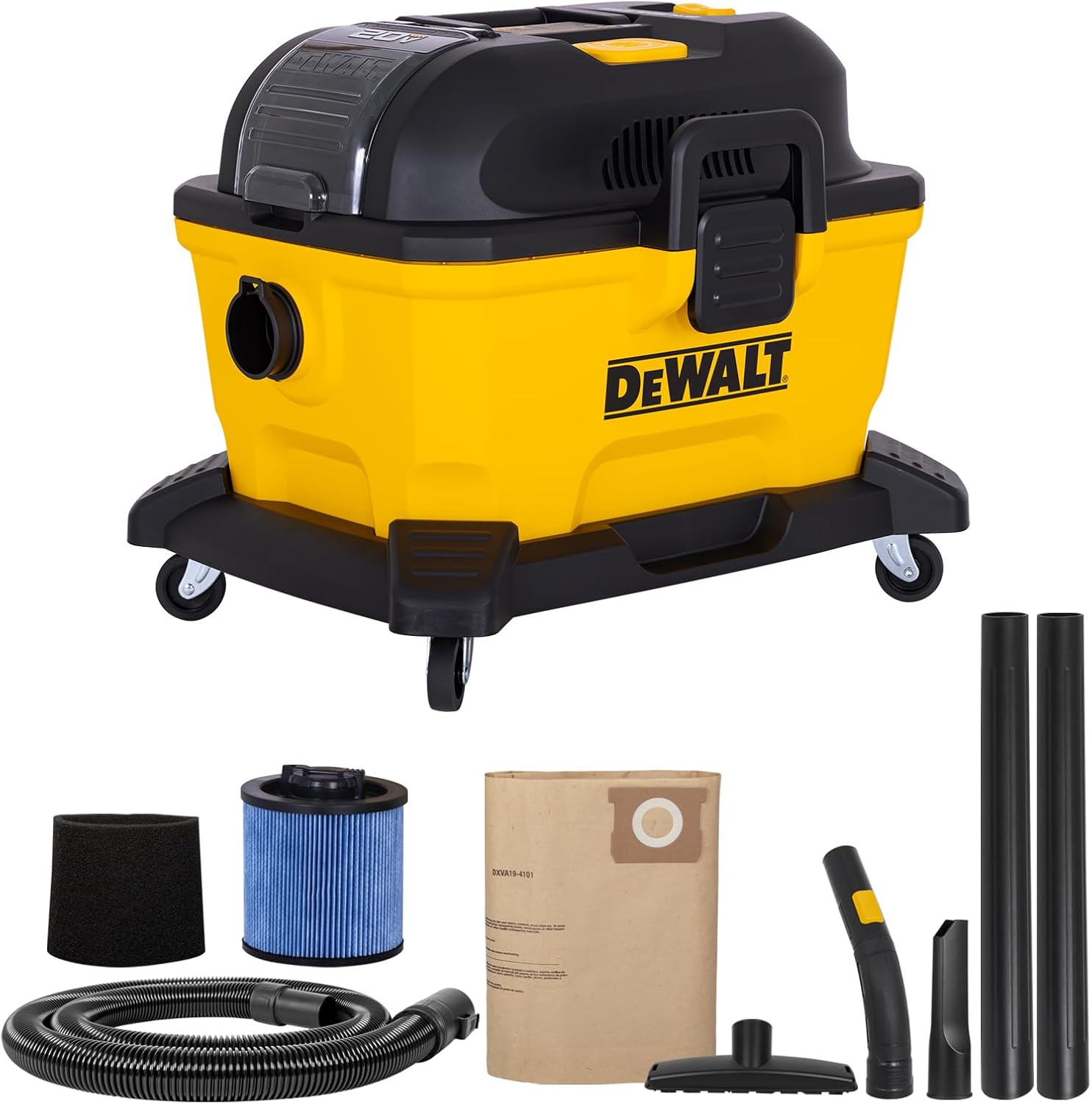 DEWALT ASPIRADORA PORTÁTIL INALÁMBRICA DE 20 V MAX DE 6 GALONES, CON POTENTE SUCCIÓN, FUNCIÓN DE SOPLADOR, ALMACENAMIENTO - 1