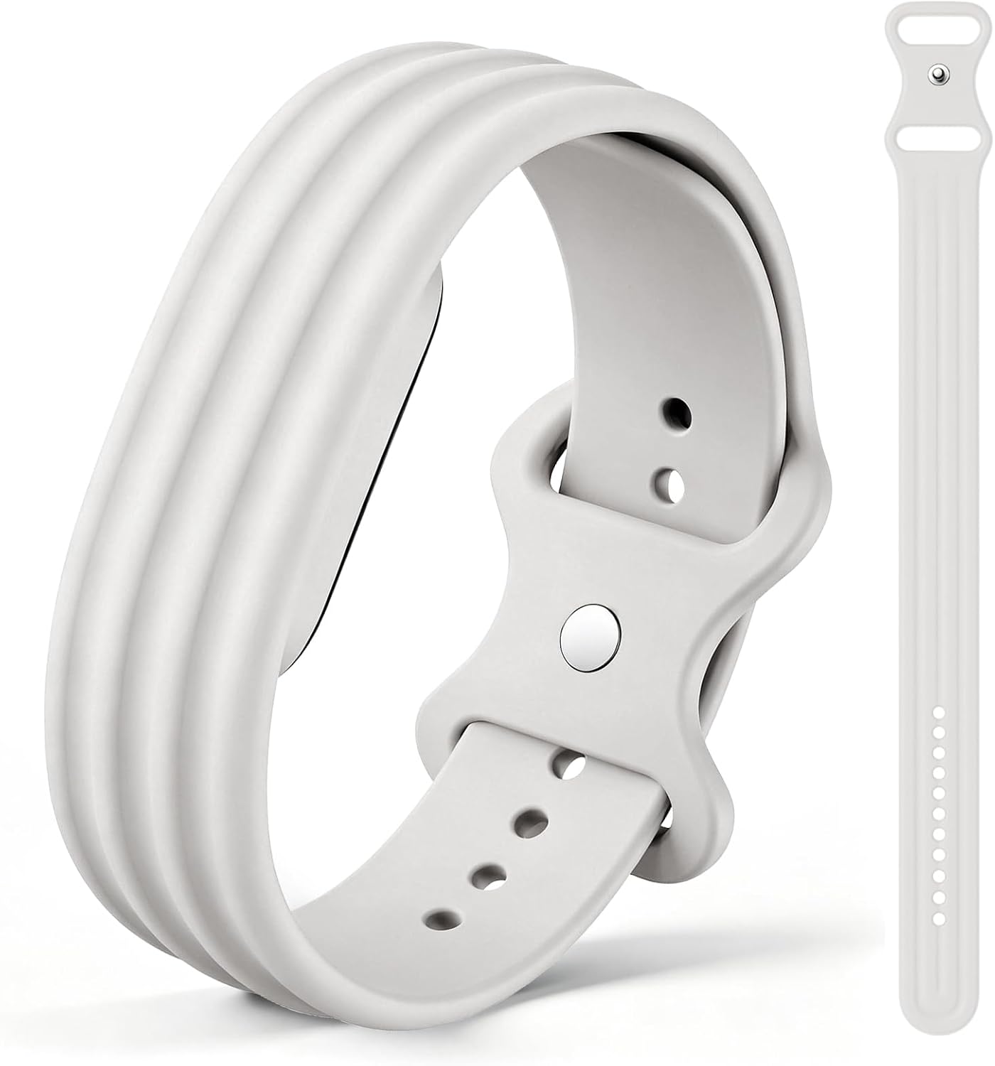 SILICONE BANDS FOR GOOGLE FITBIT AIR REPLACEMENT STRAPS, 248MM APRICOT - 1