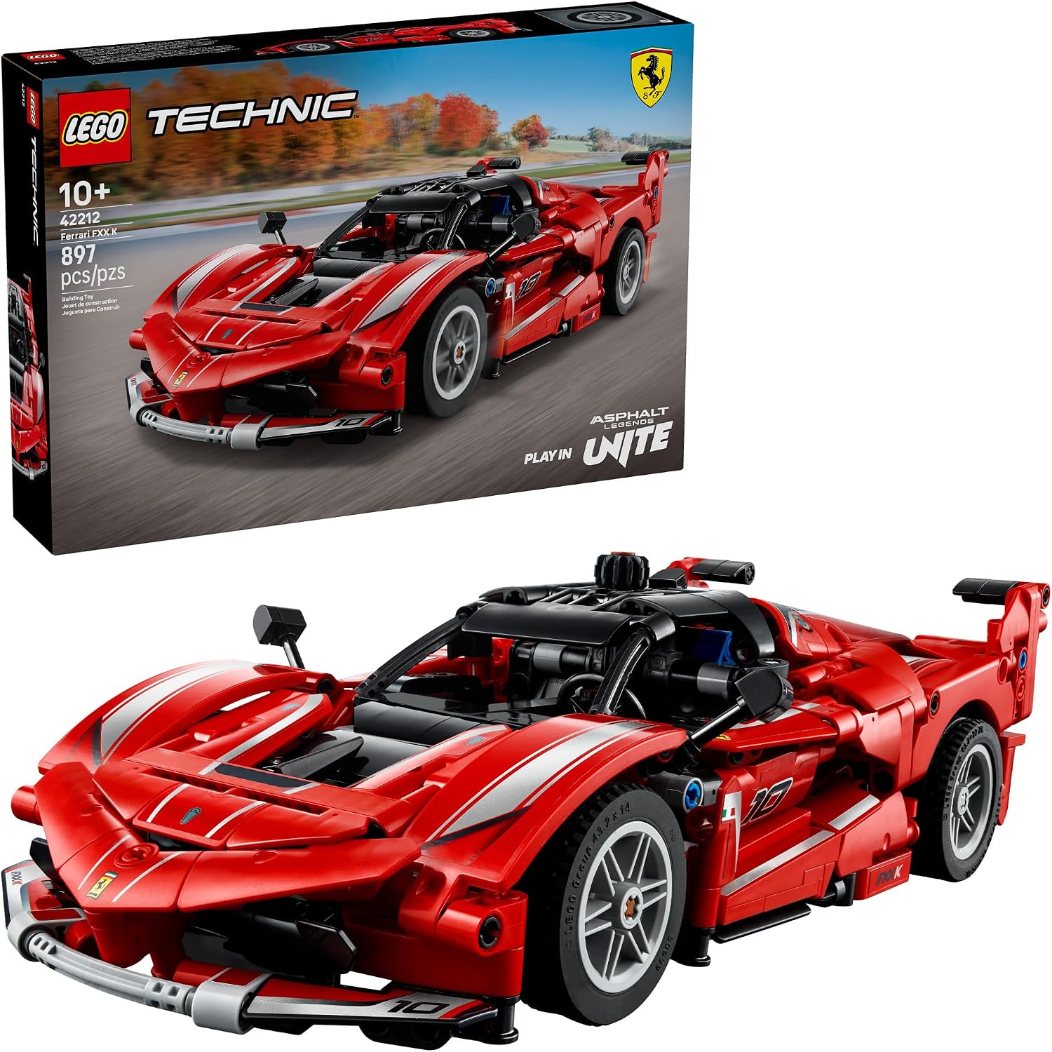 LEGO TECHNIC FERRARI FXX K COCHE DE JUGUETE - JUGUETE DE CONSTRUCCIÓN PARA NIÑAS Y NIÑOS, A PARTIR DE 10 AÑOS, REGALO - 1