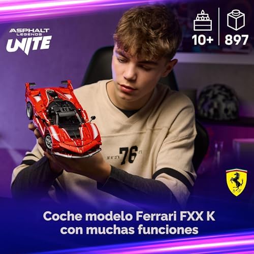 LEGO TECHNIC FERRARI FXX K COCHE DE JUGUETE - JUGUETE DE CONSTRUCCIÓN PARA NIÑAS Y NIÑOS, A PARTIR DE 10 AÑOS, REGALO - 6