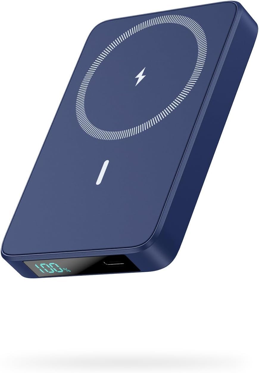 CARGADOR PORTÁTIL MAGNÉTICO DE 10800 MAH PARA BATERÍA MAGSAFE, BANCO DE ENERGÍA INALÁMBRICO CON ENTRADA USB C Y SALIDA PD - 1