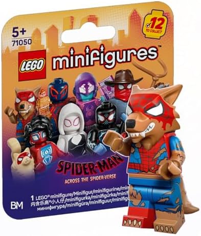 LEGO SPIDERMAN: A TRAVÉS DE LA MINIFIGURA DE SPIDERVERSE, PETER PARKER, HOMBRE ARAÑA HOMBRE LOBO 71050-12 - 4