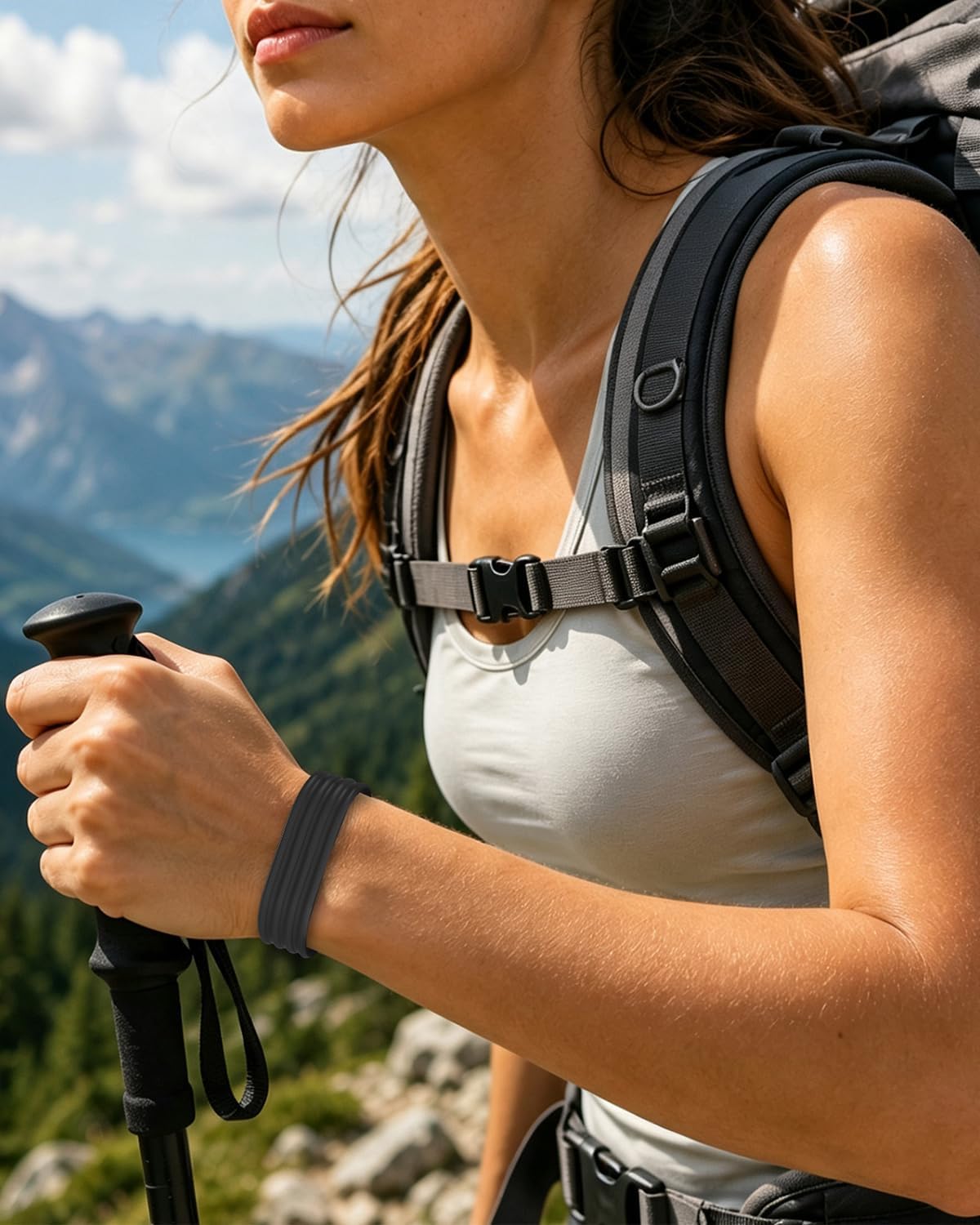 CORREA DEPORTIVA DE SILICONA SUAVE PARA FITBIT AIR, REPUESTO DE CORREA AJUSTABLE - 5