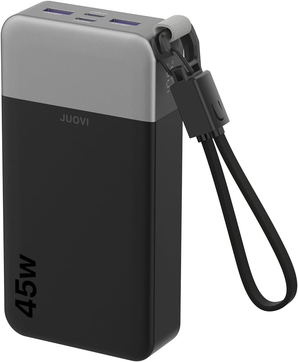JUOVI BANCO DE ENERGÍA 45W 20000MAH CARGADOR PORTÁTIL CON CABLE DESMONTABLE - 1
