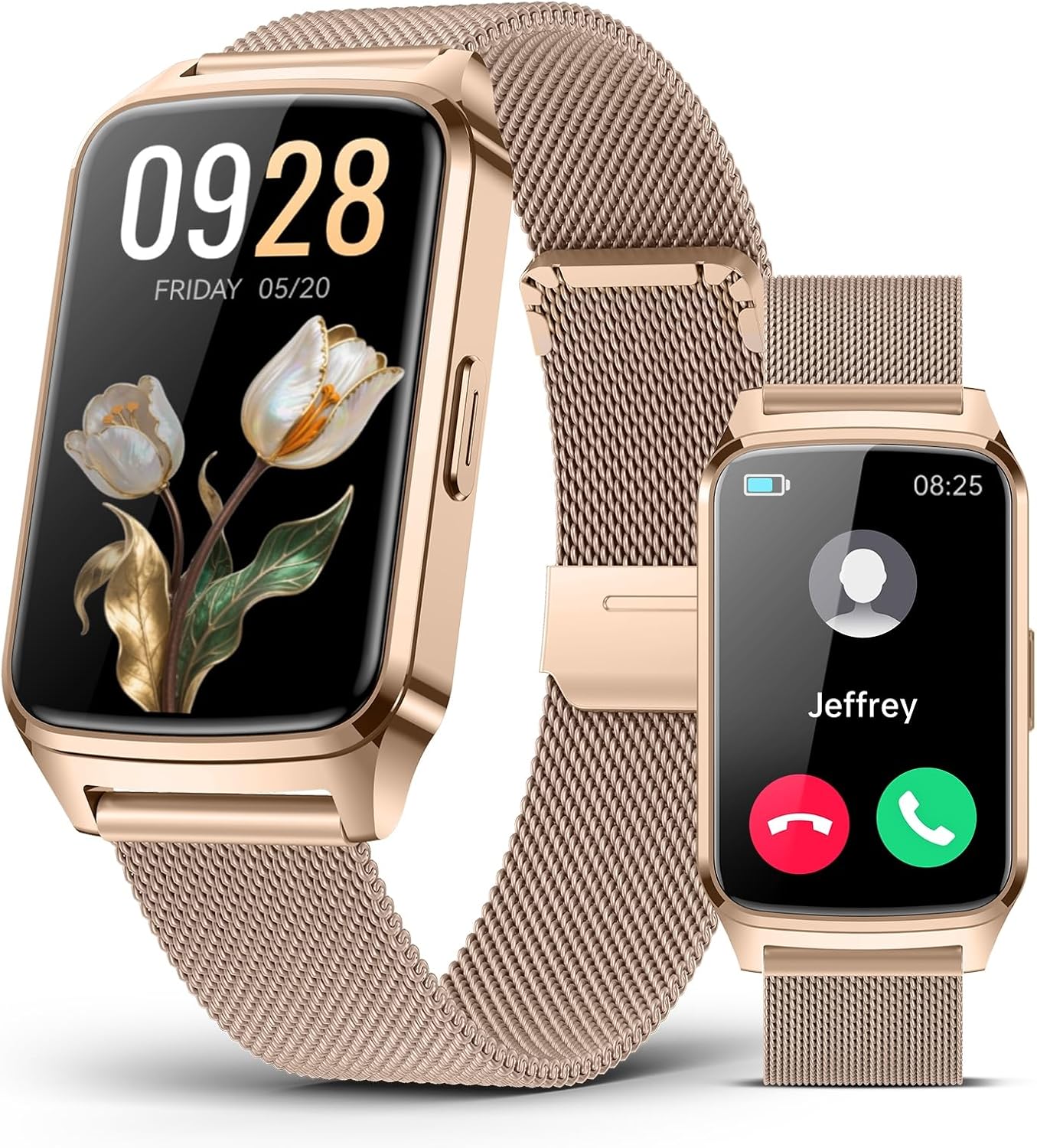 RELOJ DE SEGUIMIENTO DE ACTIVIDAD FÍSICA PARA HOMBRES Y MUJERES, RASTREADOR DE ACTIVIDAD PARA IPHONE Y ANDROID CON CONTADOR - 1