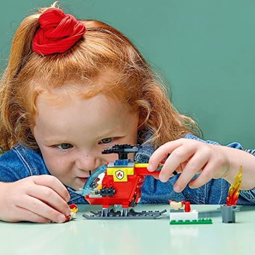 LEGO CITY HELICÓPTERO DE BOMBEROS DE JUGUETE 60318 PARA NIÑOS PREESCOLARES, NIÑOS Y NIÑAS DE 4 AÑOS EN ADELANTE, - 6