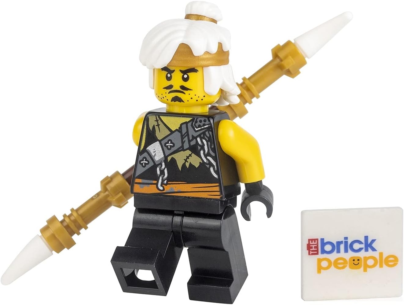 LEGO NINJAGO: TEEN WU CON DISFRAZ DE CAZADOR DE DRAGONES CON BASTÓN DE BATALLA - 1