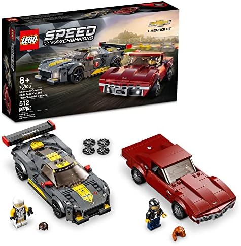 LEGO SPEED CHAMPIONS CHEVROLET CORVETTE C8.R RACE CAR Y 1969 CHEVROLET CORVETTE 76903 KIT DE CONSTRUCCIÓN NUEVO 2021 512 - 6