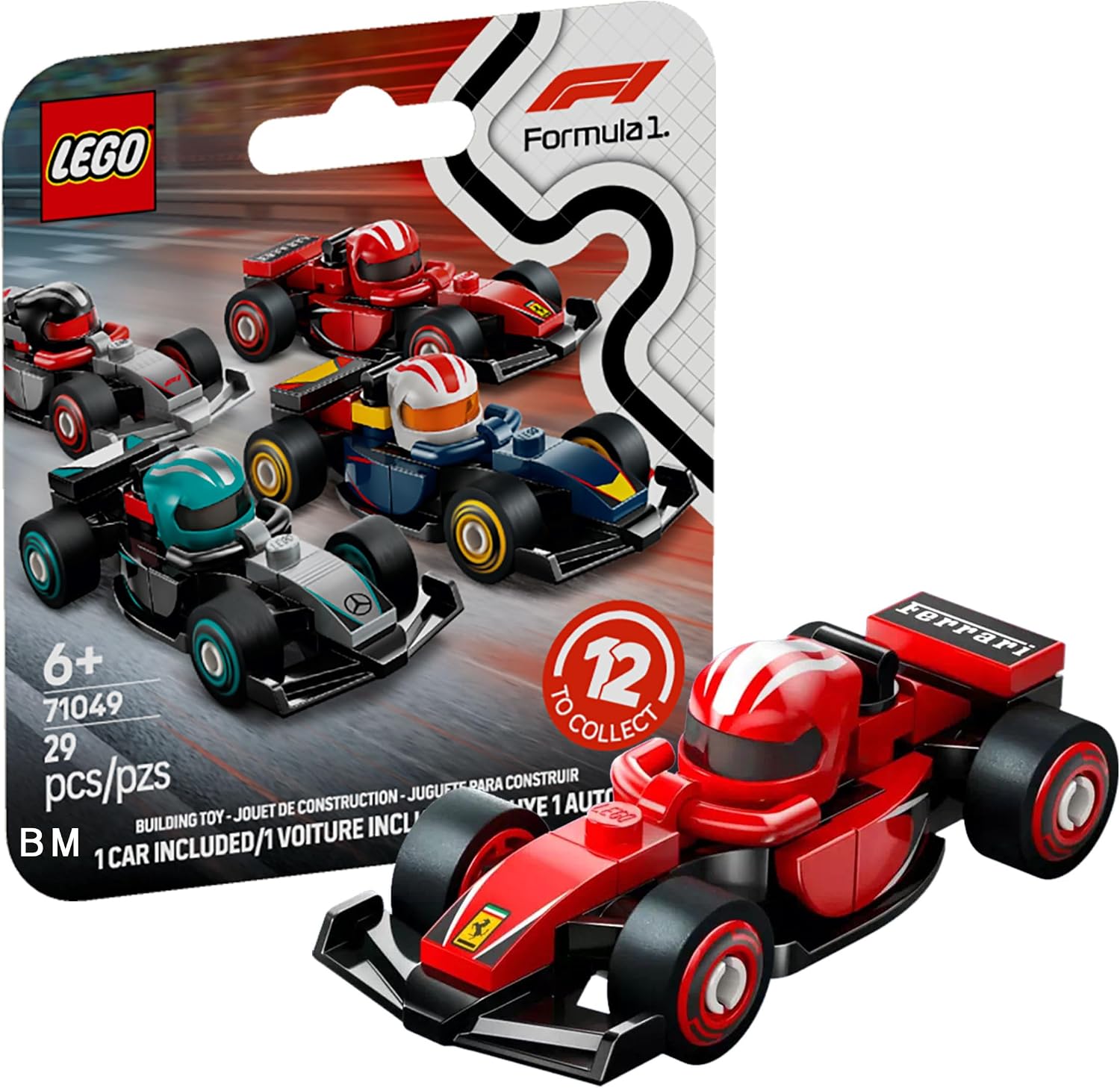 LEGO F1 COCHE DE CARRERAS COLECCIONABLE FERRARI FERRARI F1 TEAM RACE CAR 71049-3 - 1