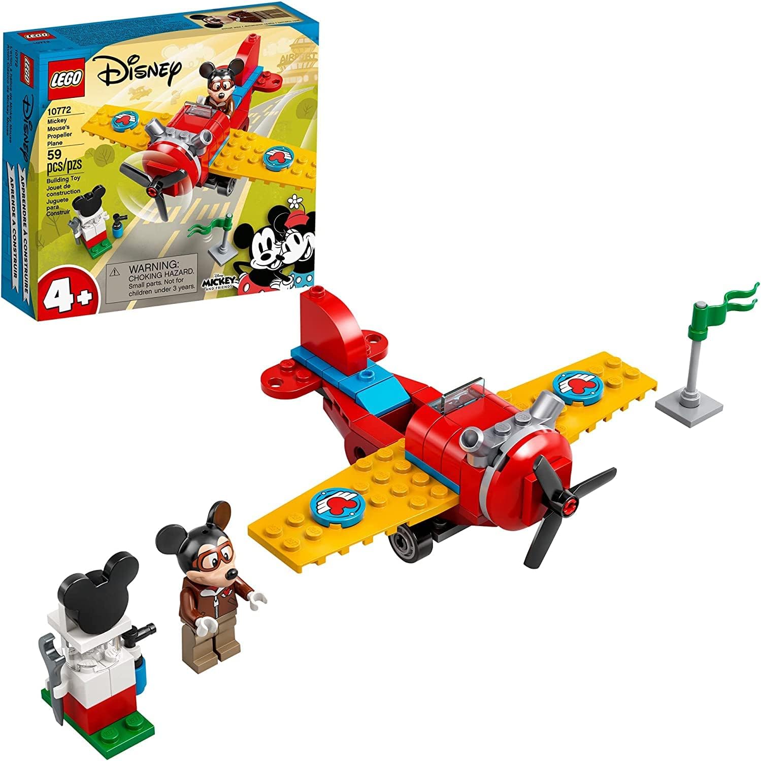 LEGO DISNEY MICKEY AND FRIENDS MICKEY MOUSE S PROPELLER PLANE 10772 KIT DE CONSTRUCCIÓN DE JUGUETE PERFECTO PARA JUEGOS - 1