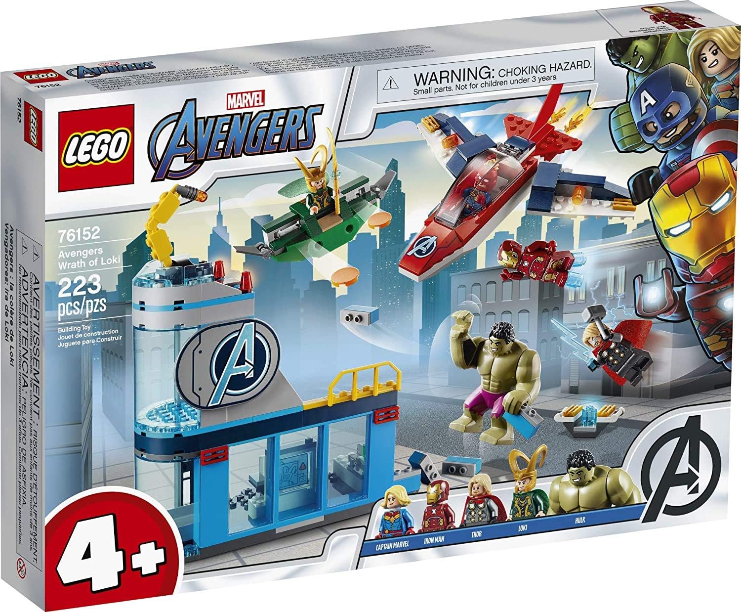 LEGO MARVEL AVENGERS WRATH OF LOKI 76152 - JUGUETE DE CONSTRUCCIÓN CON MINIFIGURAS DE MARVEL AVENGERS Y TESSERACT GRAN - 1