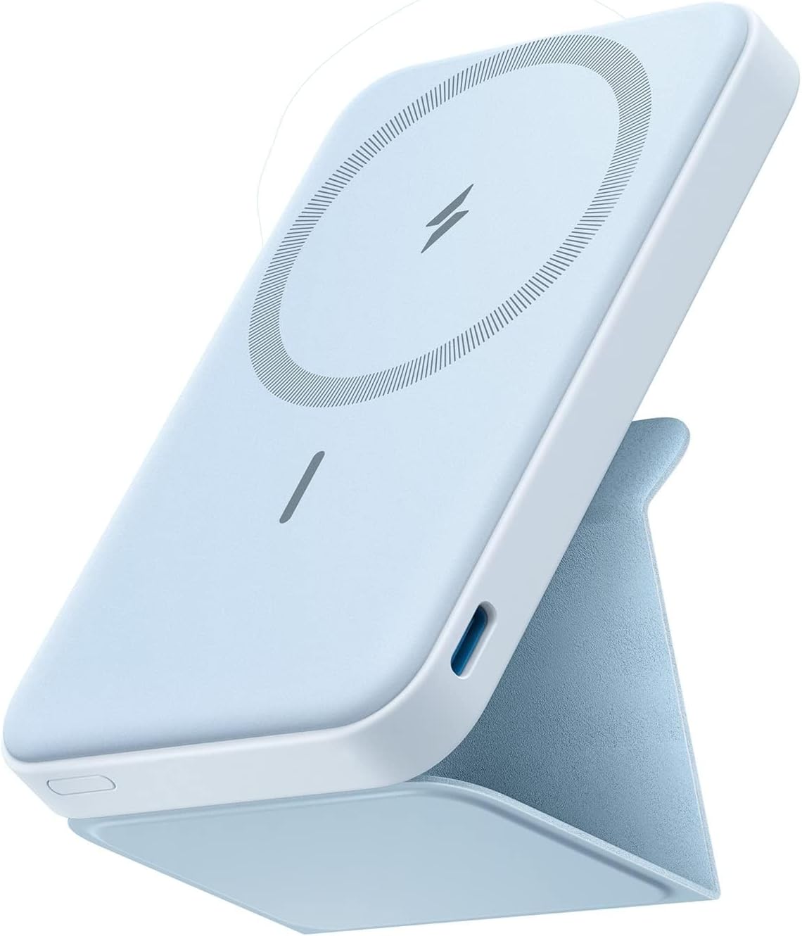 ANKER - BATERÍA MAGNÉTICA 622 MAGGO , CARGADOR PORTÁTIL INALÁMBRICO, MAGNÉTICO Y PLEGABLE DE 5,000 MAH CON SOPORTE Y PUERTO - 1