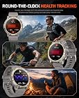 RELOJ INTELIGENTE PARA HOMBRE, LLAMADAS BLUETOOTH, IP68, MONITOR DE SUEÑO 24/7, RASTREADOR DE PASOS DE FITNESS, 110 MODOS - 4