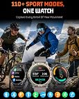 RELOJ INTELIGENTE PARA HOMBRE, LLAMADAS BLUETOOTH, IP68, MONITOR DE SUEÑO 24/7, RASTREADOR DE PASOS DE FITNESS, 110 MODOS - 5