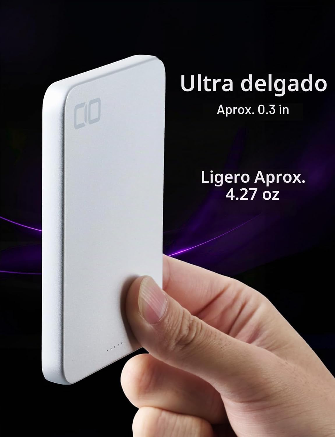 CIO SMARTCOBY SLIM II WIRELESS 2.0 SS5K 5000MAH POWER BANK NEGRO - 2