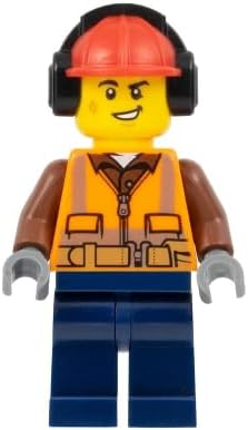 LEGO CIUDAD: TRABAJADOR DE LA CONSTRUCCIÓN CON MARTILLO NEUMÁTICO Y SEMÁFORO - 5