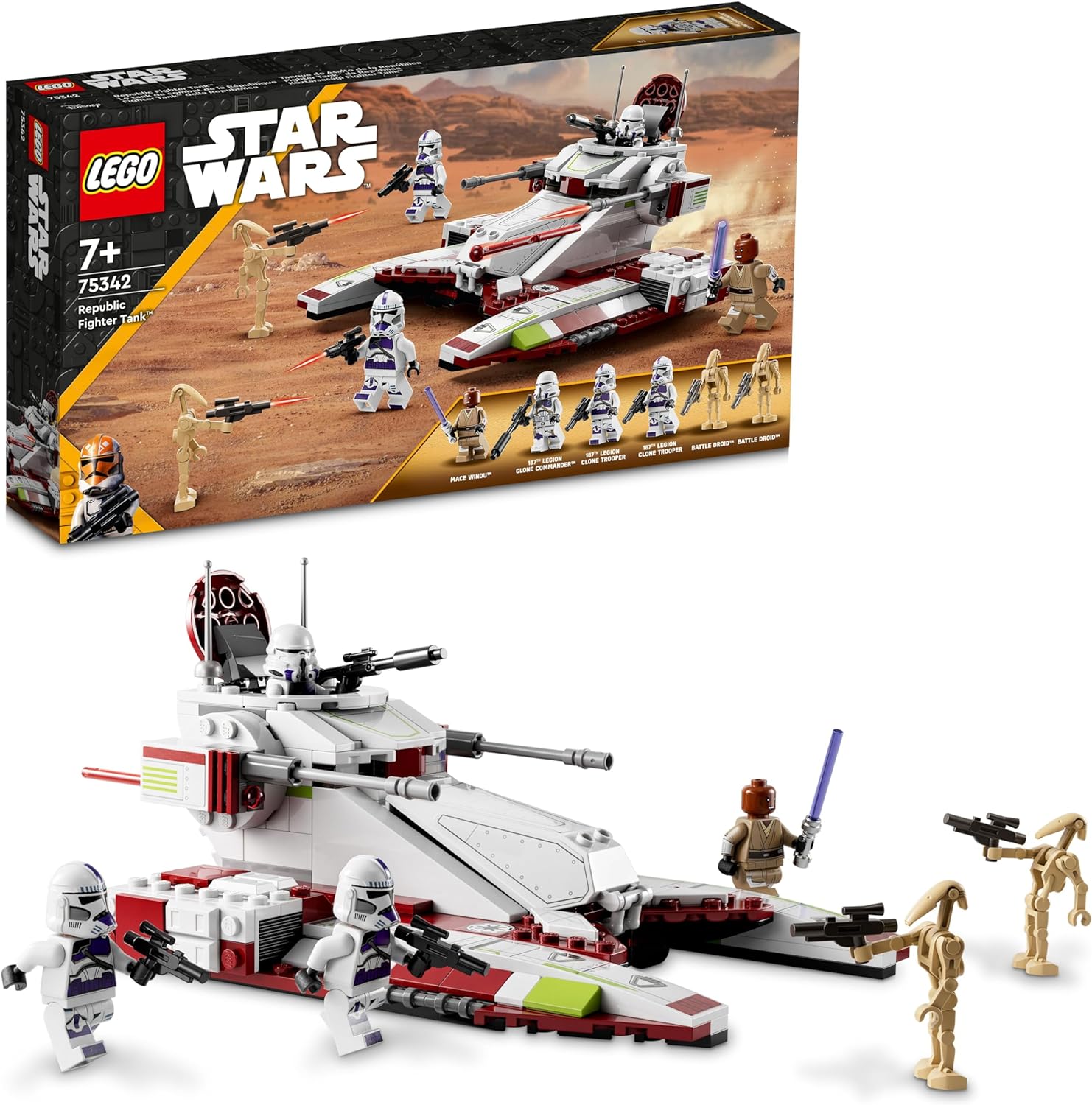 LEGO STAR WARS TANQUE DE COMBATE FIGHTER DE LA REPÚBLICA 75342 - 1
