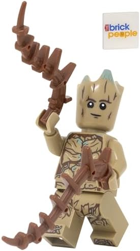 LEGO SUPERHÉROES: MINIFIGURA GROOT CON BRAZOS EXTENDIDOS - 4