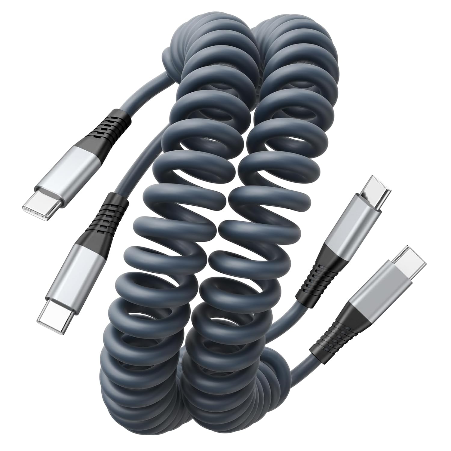 CABLE USB C DE 3 PIES, PAQUETE DE 2 CABLES DE CARGA USB C A USB C - 1