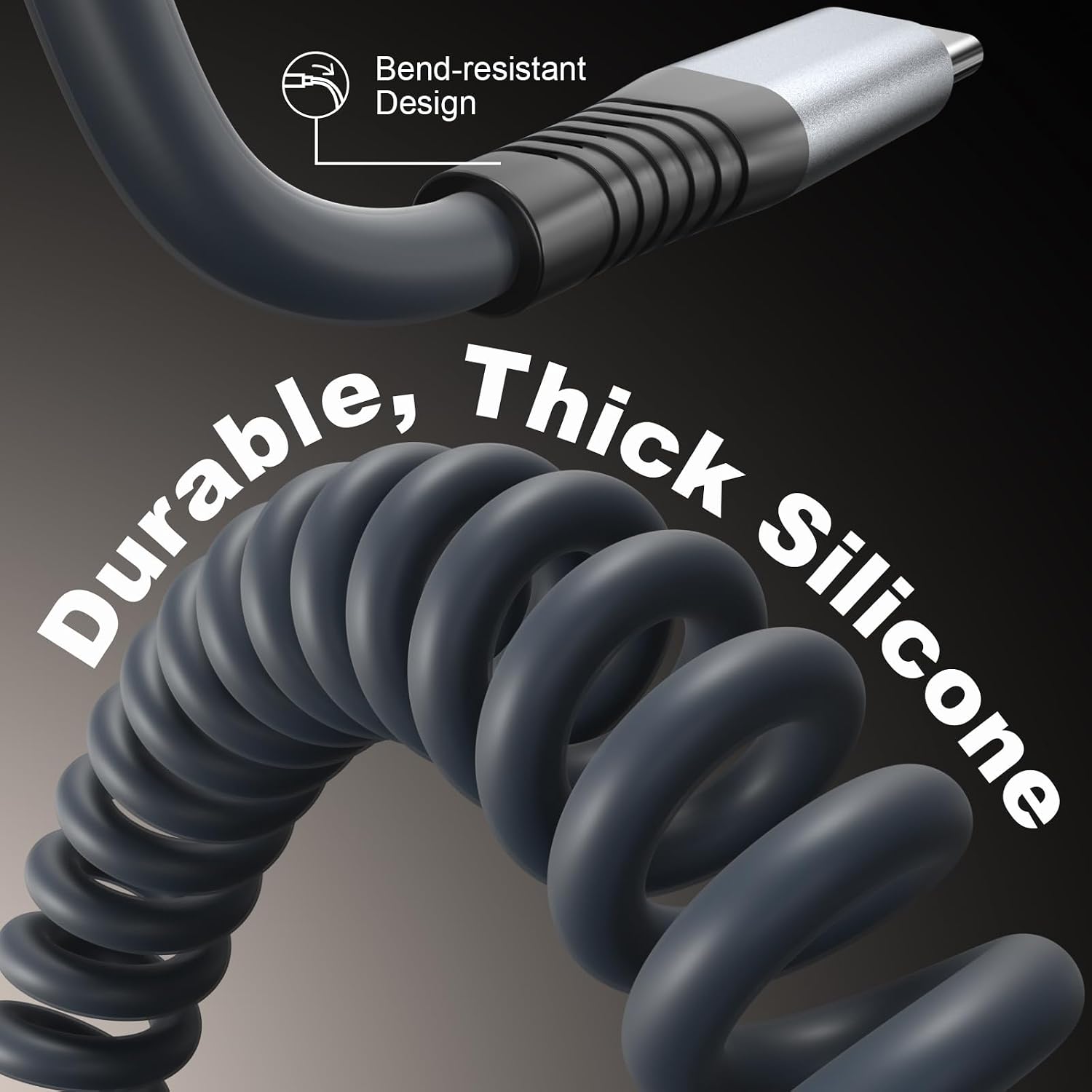 CABLE USB C DE 3 PIES, PAQUETE DE 2 CABLES DE CARGA USB C A USB C - 5