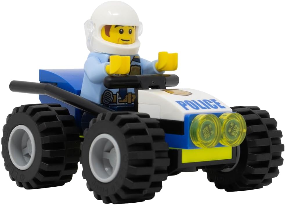 LEGO POLICÍA DE LA CIUDAD: MINIFIGURA DE POLICÍA CON BUGGY DE POLICÍA - 1