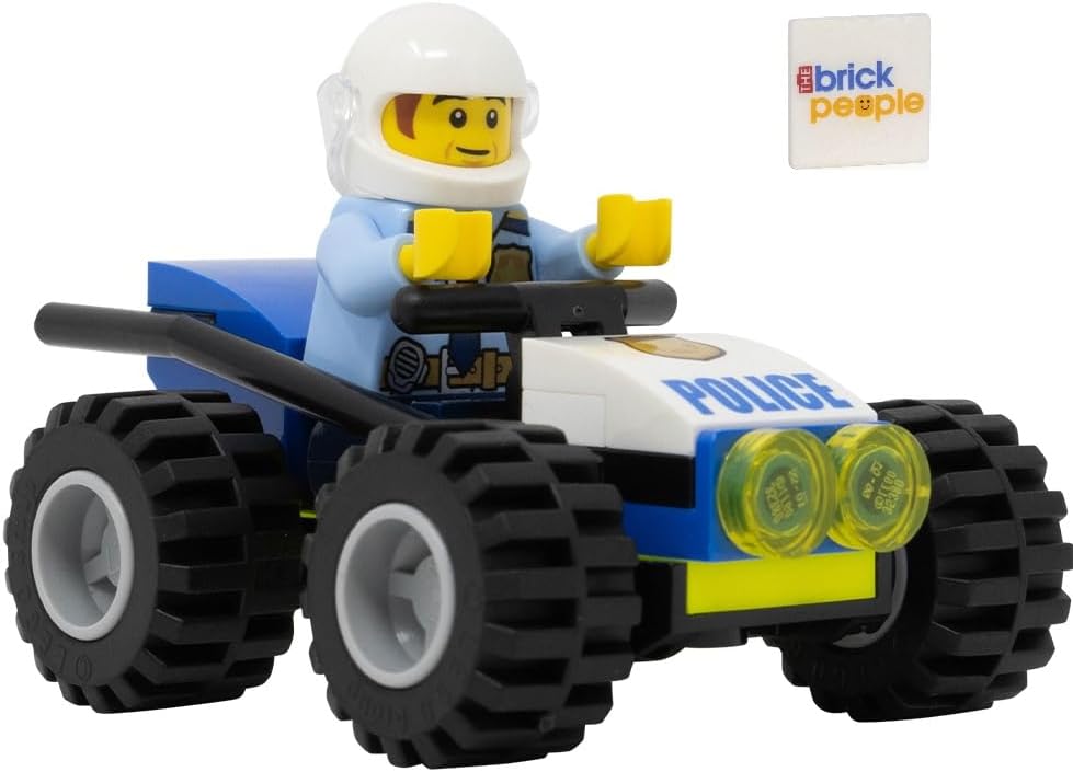 LEGO POLICÍA DE LA CIUDAD: MINIFIGURA DE POLICÍA CON BUGGY DE POLICÍA - 3